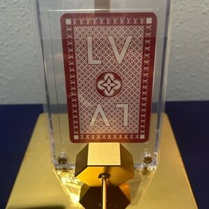 Louis Vuitton Gold and Clear Decorative Card Holder